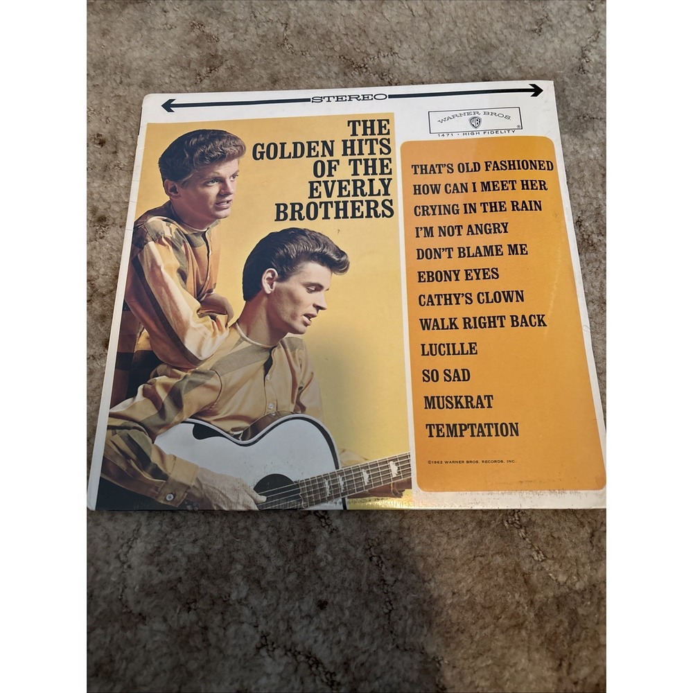 Vtg 1962 THE GOLDEN HITS OF THE EVERLY BROTHERS Vinyl LP WS 1471 Stereo SEALED